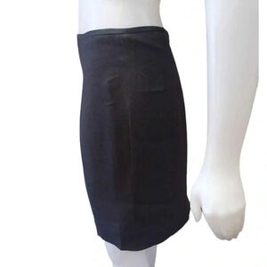 Tahari Black Lined Mini Skirt Size  10